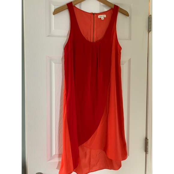 Red and orange sleeveless dress - Picture 9 of 11